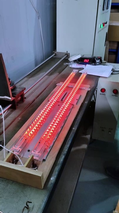 Testing 2500w Twin Tube Carbon Fiber Infrared Heating Lamp