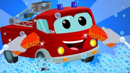 Fire Truck & Car Wash Songs for Kids 🚒 | Fun Vehicle Learning Video
