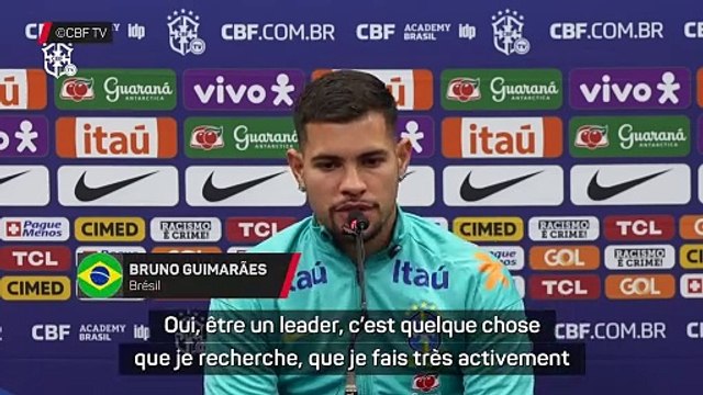 Bruno Guimarães aime être un leader en club comme en sélection