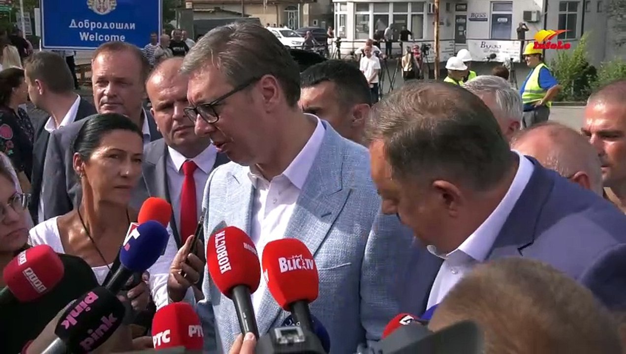 VUČIĆ U PODRINJU Obišao rekonstrukciju mosta Karakaj
