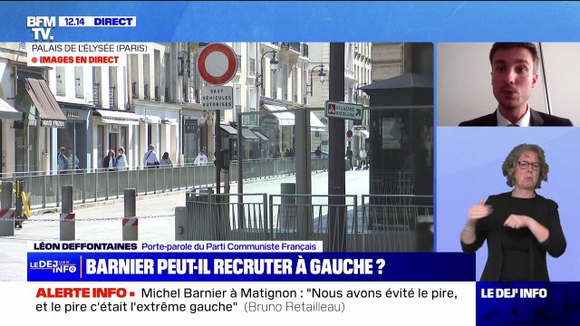 Chaque député sera face à ses responsabilités quand la motion de censure sera posée selon Léon Deffontaines (PC) suite à la nomination de Michel Barnier