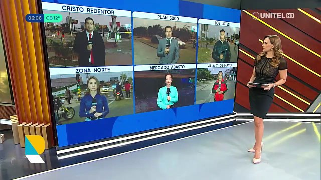Así lucen las avenidas y calles en las primeras horas del paro cívico en las ciudadelas cruceñas