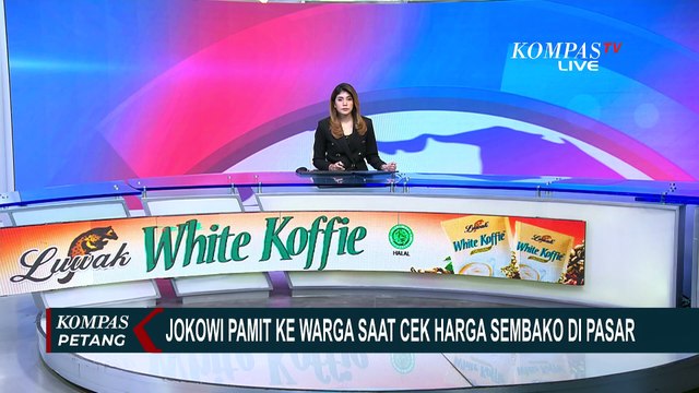 Presiden Jokowi Pamit dan Minta Maaf ke Warga Saat Cek Harga Sembako di Pasar Soponyono