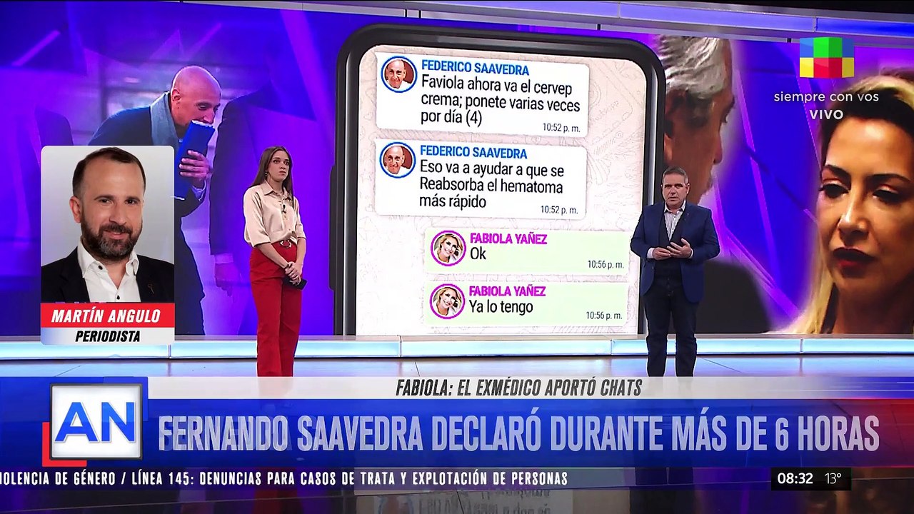 Revelaciones del exmédico presidencial confirman detalles sobre el moretón de Fabiola Yáñez