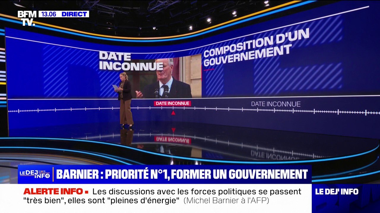 LES ÉCLAIREURS - Le calendrier de Michel Barnier, nouveau Premier ministre