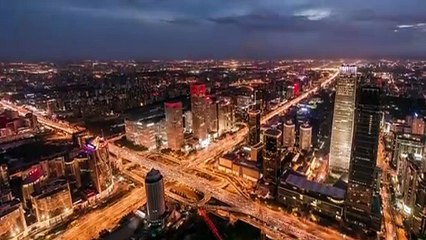 Beijing, China 4K full Areal Footages with soothing music