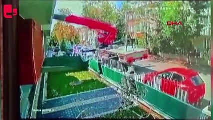 Vincin devrilme anları kamerada