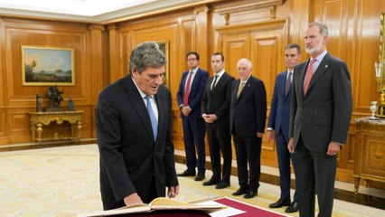 Escrivá promete su cargo de gobernador del Banco de España ante el Rey