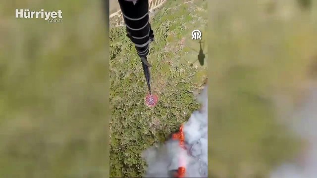 İzmir'in Urla ilçesinde orman yangını