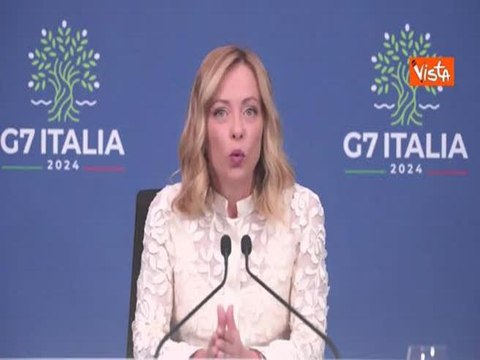 Meloni: I Paesi del G7 uniti dalla difesa della libertà e della democrazia
