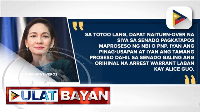 Korte, pinayagan ang hiling ni Sen. Risa Hontiveros na padaluhin si ex-mayor Alice Guo sa pagdinig ng Senado sa Lunes