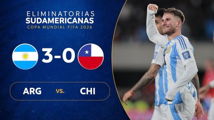 Скачать видео: Argentina vs Chile (3-0) | Eliminatorias 2026 | Fecha 7