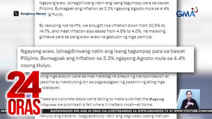 PBBM - Bigas at ibang bilihin, nagmumura na; agri groups: 'di 'yan ramdam sa palengke | 24 Oras