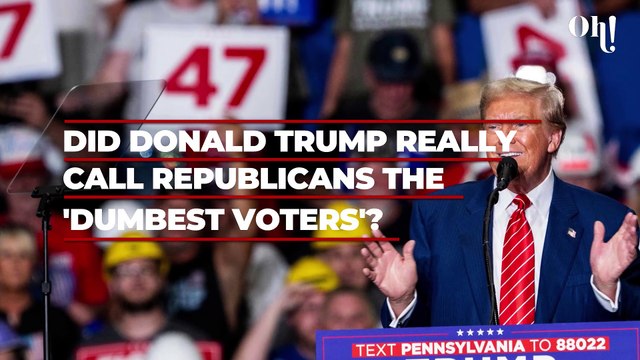 Donald Trump accused of calling Republicans the 'dumbest voters', here's what happened