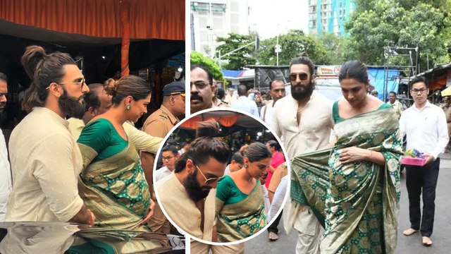 Deepika Padukone & Ranveer Singh Visit Siddhivinayak Temple As They Await Their Baby