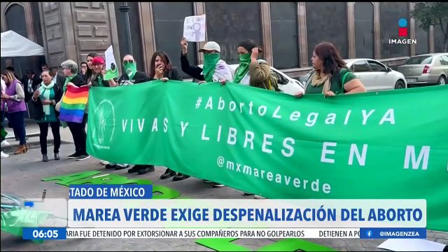 La Marea Verde exige la despenalización del aborto en el Estado de México