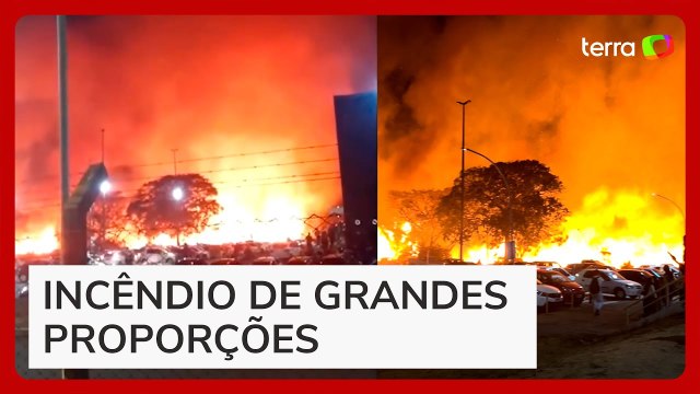 Incêndio atinge mata ao lado de universidades, e estudantes retiram carros às pressas em Goiânia