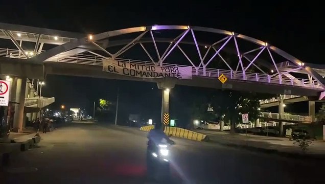 Pancartas en San Pedro Sula exigen renuncia de Castro