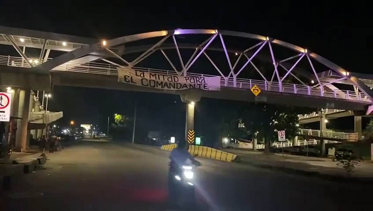 Pancartas en San Pedro Sula exigen renuncia de Castro