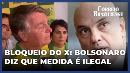 Em coletiva, Bolsonaro critica STF pelo bloqueio do X no Brasil