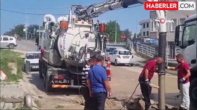 Sinop'un ana içme suyu borusu patladı