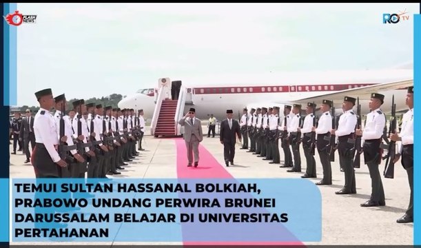 Temui Sultan Hassanal Bolkiah, Prabowo Undang Perwira Brunei Darussalam Belajar di Universitas Pertahanan
