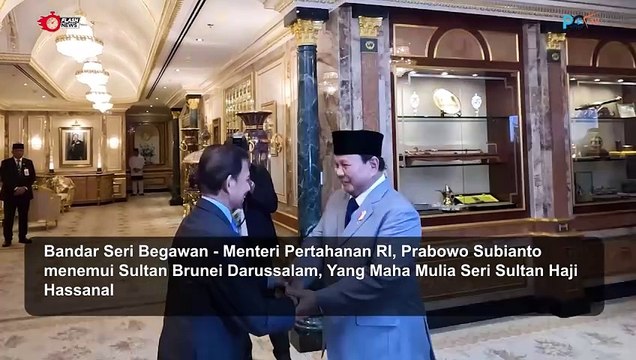 Temui Sultan Hassanal Bolkiah, Prabowo Undang Perwira Brunei Darussalam Belajar di Universitas Pertahanan