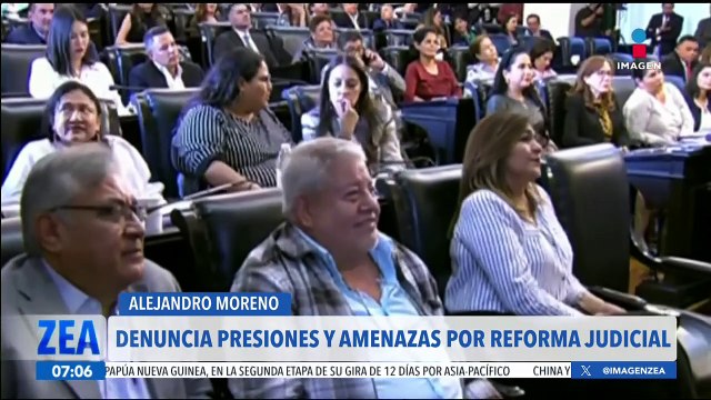 Alito Moreno denuncia presiones y amenazas para votar a favor de la reforma judicial