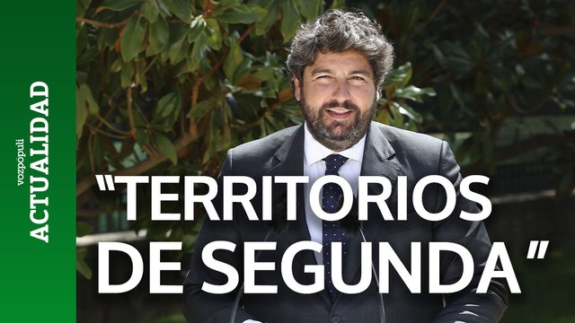 López Miras critica que haya territorios de primera y de segunda
