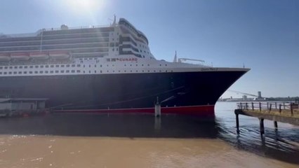 Queen Mary 2, Cunard’s Iconic Ocean Liner, Arrives in Liverpool 🚢