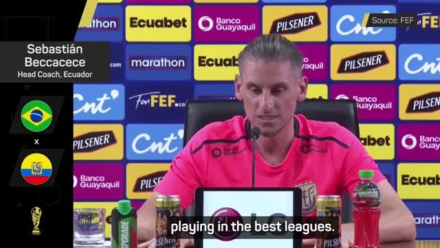'Good and bad form doesn't apply to Brazil' - Ecuador coach Beccacece