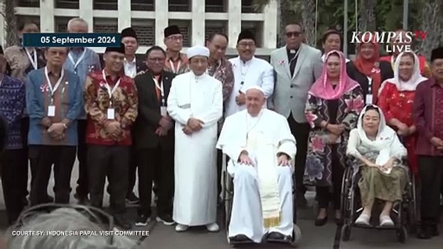 Momen Hangat Paus Fransiskus dan Nasaruddin Umar saat Tinggalkan Istiqlal, Cium Tangan dan Kepala