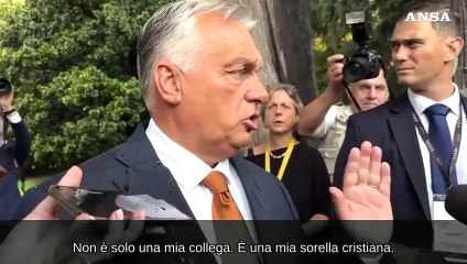 Orban: "Meloni mia sorella cristiana, stiamo aprendo una nuova era"