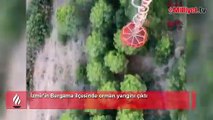 İzmir'de orman yangını! Ekipler müdahale ediyor