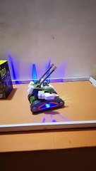 Electric Transforming Combat Mecha Toy - Tank Robot with Automatic Gimbal Transformation