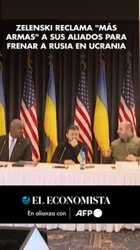Zelenski reclama más armas a sus aliados para frenar a Rusia en Ucrania