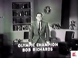 1950s WHEATIES - Reverend Bob Richards (Olympic pole vaulter) TV commercial