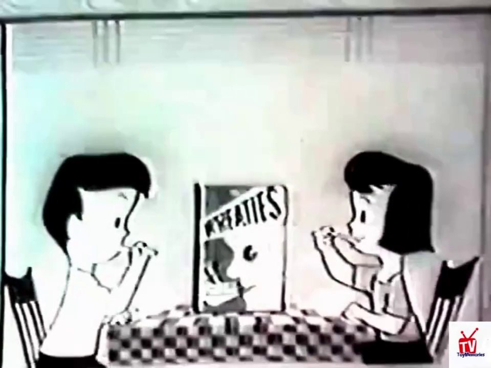 1950s WHEATIES animated - bringing bad men to jail TV commercial