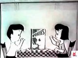 1950s WHEATIES animated - bringing bad men to jail TV commercial