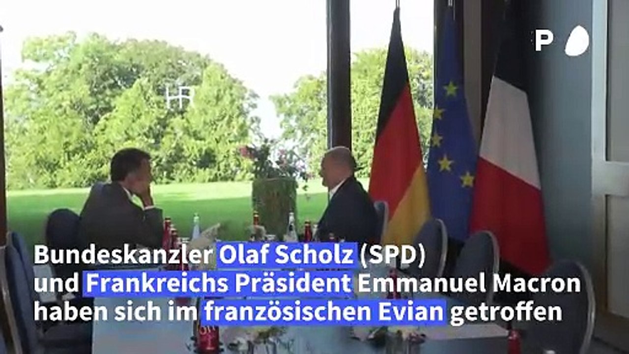 Macron und Scholz treffen sich bei Unternehmertagung in Evian