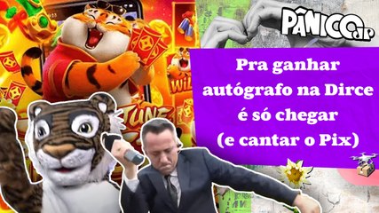 SAC DO PÂNICO: ELENCO FAZ O BONDE DO TIGRINHO COM MASCOTE