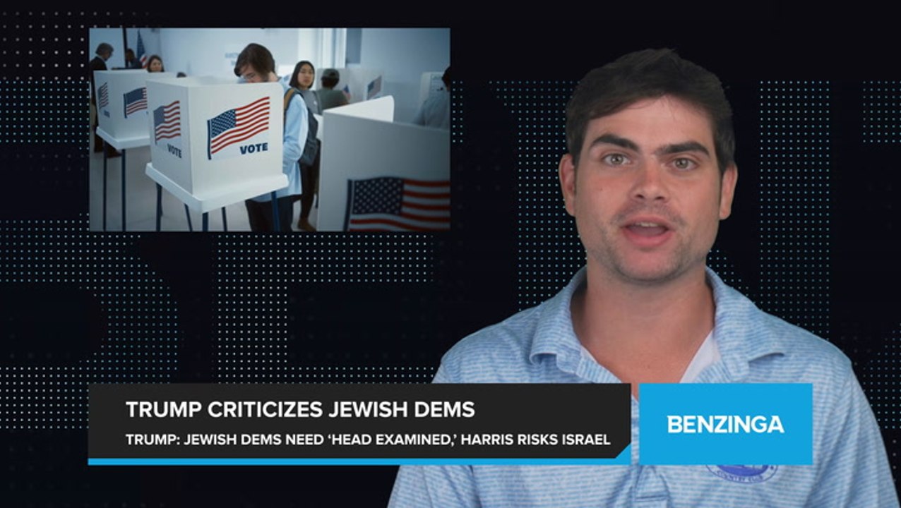 Trump Says Jewish Democrats Should Have 'Head Examined,' Claims Harris Victory Would Endanger Israel