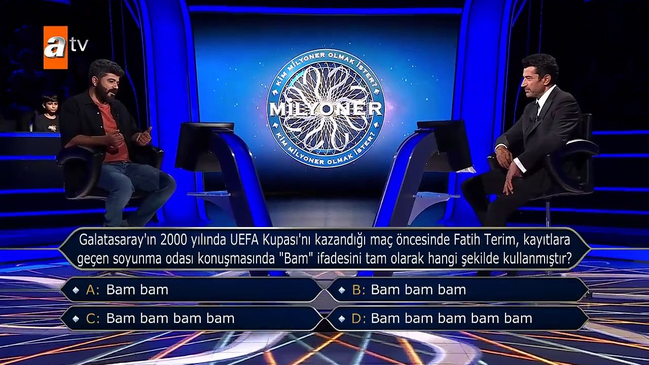 Yarışmada Fatih Terim ve UEFA Kupası sorusu!