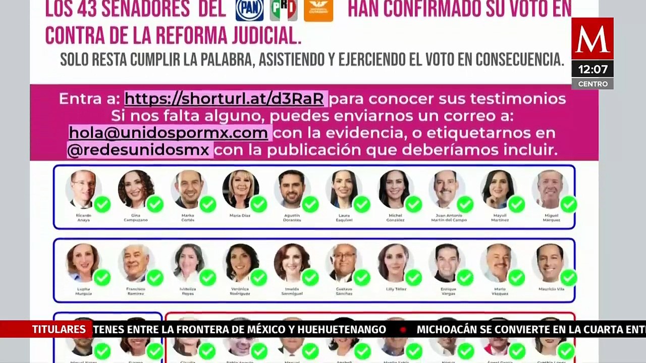 Tras presiones, MC responsabiliza a Layda Sansores de lo que le suceda a sus senadores