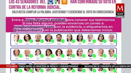 Tras presiones, MC responsabiliza a Layda Sansores de lo que le suceda a sus senadores