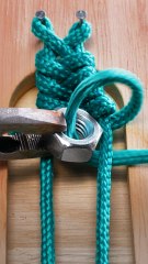 Easy bracelet with hex nuts 