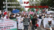 Empleados del PJF llaman a senadores a votar contra reforma