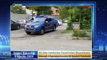 26 İlde Jandarma Tarafından Düzenlenen Siberağ-4 Operasyonlarında 86 Şüpheli Yakalandı