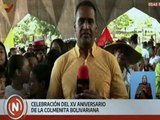 Habitantes de Caracas disfrutan de la celebración del XV aniversario de la Colmenita Bolivariana