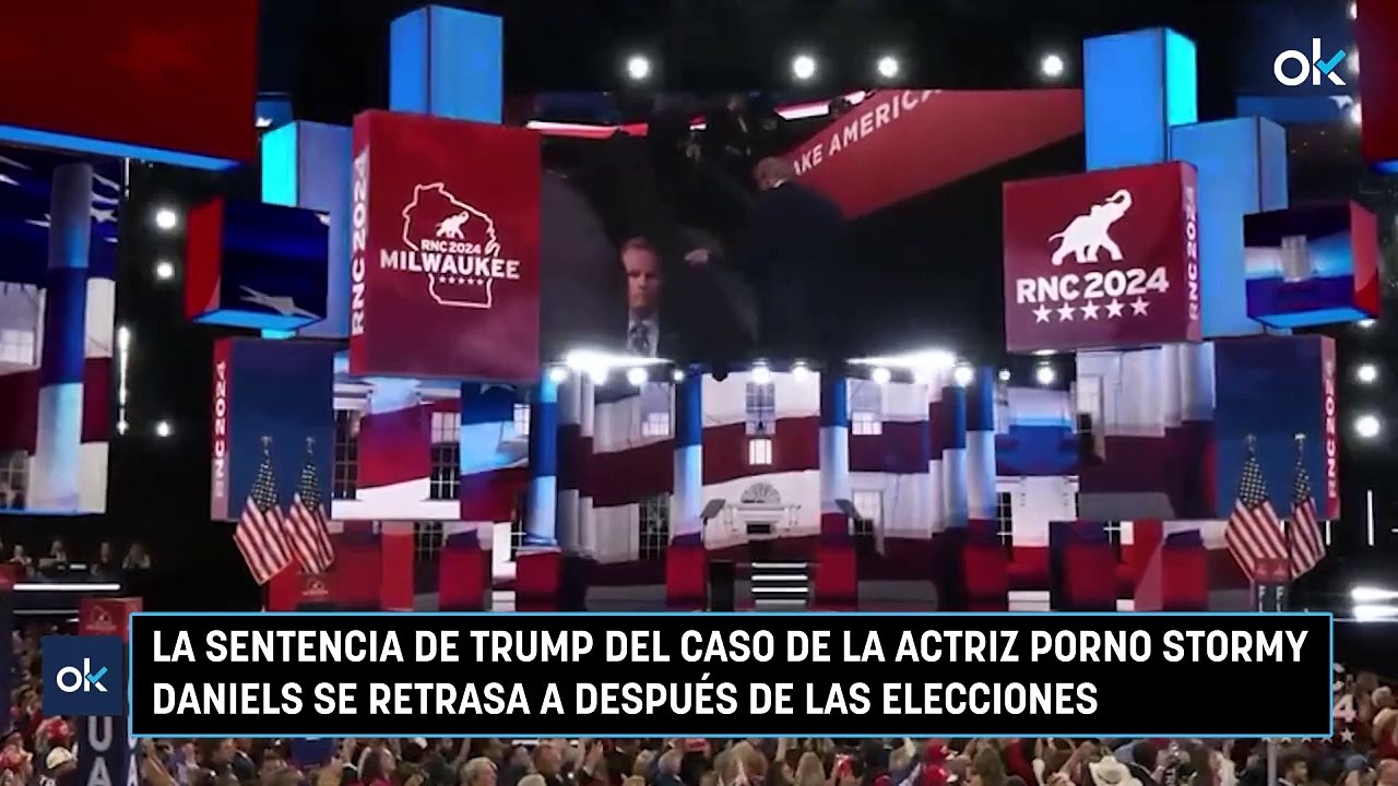 La sentencia de Trump del caso de la actriz porno Stormy Daniels se retrasa a después de las elecciones